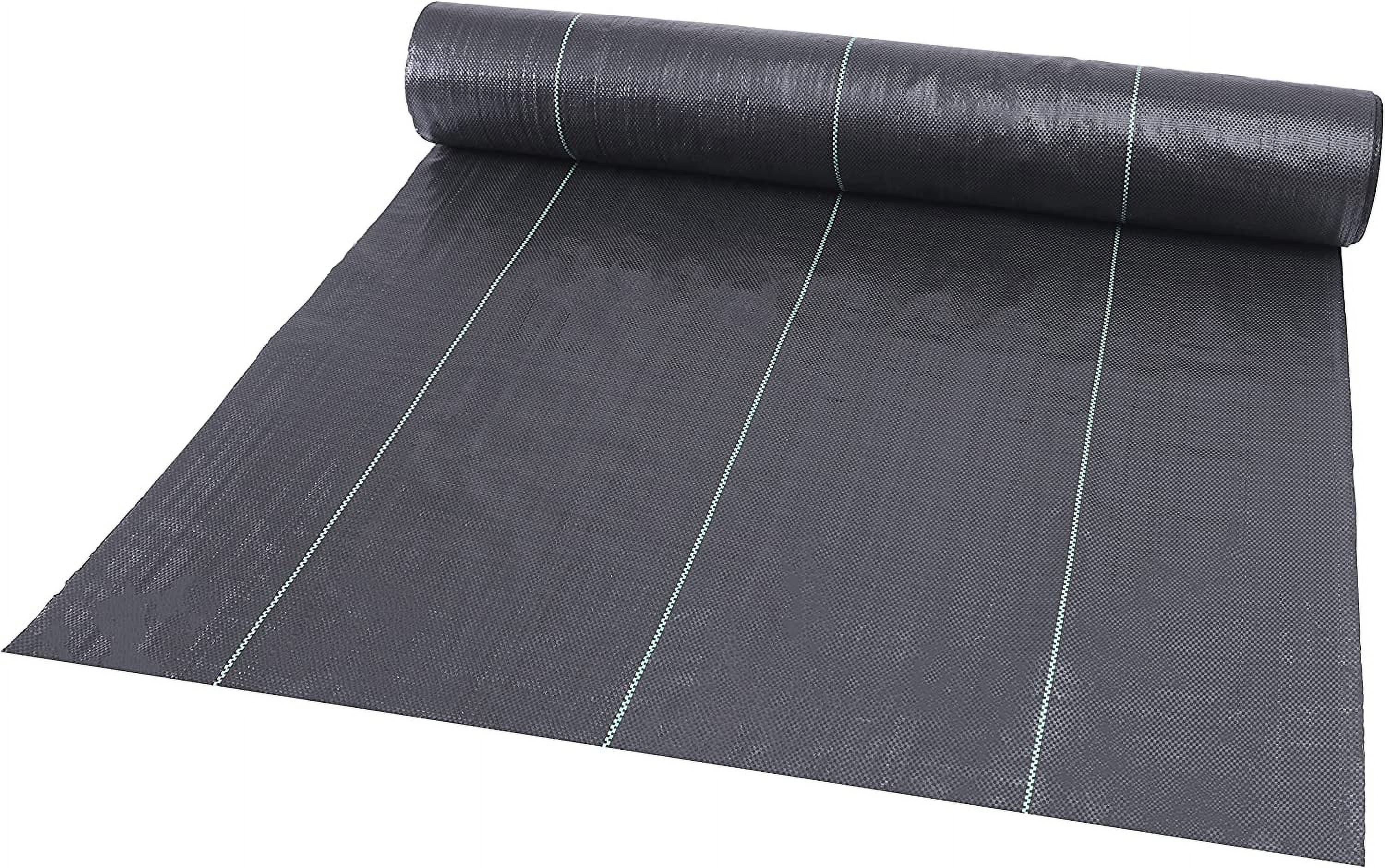 Weed Barrier Fabric 3.2oz Heavy Duty - 3ft x 100ft Landscape Fabric | Easy Install & Rugged Plastic Ground Cover Weed Barrier with UV Protection for Gardens, Landscaping Fabric