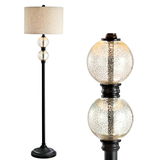 January 60 Glass Metal Led Floor Lamp Mercury Oil Rubbed Bronze By Jonathan Y Com January 60 Glass Metal Led Floor Lamp, Mercury Glass Floor Lamp