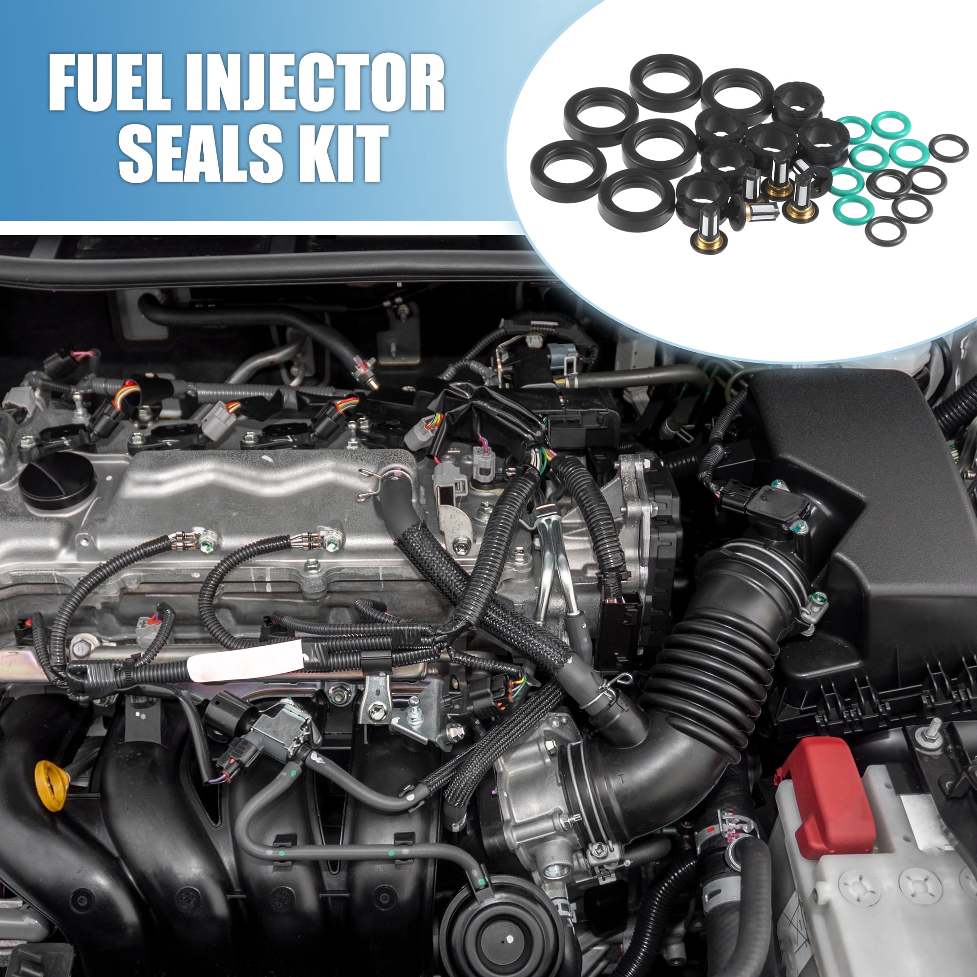 Unique Bargains Fuel Injector O Rings Seals Repair Kit for Honda Odyssey Pilot 2001-2004