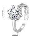 thumbnail image 5 of Fidget Ring Birthstone Rings for Women Thumb Rings Fidget Ring Women Rose Gold Ring Spinner Ring Anxiety Ring for Women Cubic Zirconia Ring, 5 of 7