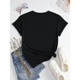 thumbnail image 2 of Slogan Graphic Drop Shoulder Tee GOD GOT ME My Peace My Joy Graphic Tees Women Tops, 2 of 4