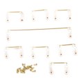 thumbnail image 4 of Estabilizador De Teclado Chapado En Oro Estabilizador De Teclado 104/108 Mechanical Keyboard Stabilizer 2 Especificaciones Con Golden Wire Keycap Accesorio Para DIYTransparent ANGGREK Transparente, 4 of 8