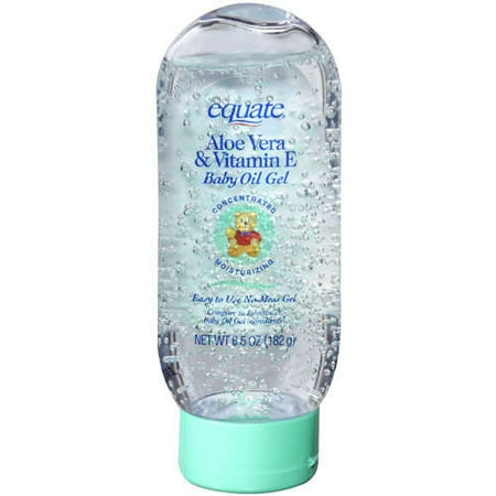 Equate: Aloe Vera & Vitamin E Baby Oil Gel, 6.5 oz