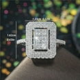 thumbnail image 4 of K-KED Gorgeous 925 Silver Ring Women Cubic Zircon Wedding Delicate Jewelry Gifts Size 6-10-Style 1-8, 4 of 6