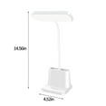 thumbnail image 3 of LED Dimming Desk Lamp with Pen Holder USB Powered 11.5x11.5x37cm Eye Protection Adjustable Brightness Multifunctional Study Office Bedroom Dorm Nightstand Light Organizer, 3 of 5