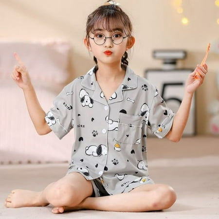 

Kawaii Sanrio Children Adult Pajama Sets Cartoon Kuromi Short-Sleeve Anime Cute My Melody Summer Homewear Clothes Shirt Gifts