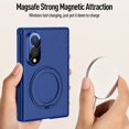 thumbnail image 4 of Sanwo for Samsung Galaxy Z Fold8 Case, Hard PC Magnetic Shockproof Case with Ring Holder Kickstand and Built-in Screen Protector,Darkblue, 4 of 5