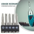 thumbnail image 2 of Bolt Driver Screwdriver Bits 1 96Inch Special Shaped Screwdriver Set Three Points 5Pcs Set Inner Cross Screwdriver, 2 of 9