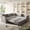 LIGHT GREY, variant on VEPXXP 85.1" L-Shaped Pull Out Sofa Bed, Convertible Sectional Sofa with USB Charging & Side Pockets, Plush Teddy Upholstery for Home Office, LIGHT GREY