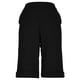 thumbnail image 4 of Pantalones de Ajuste Seco de las Mujeres Botón de Color Sólido Laminado Borde Pantalones de Lino, Trajes Del Cuerpo para los Pantalones de las Mujeres Capris de Cinco Puntos con Tela Elástica Transpi, 4 of 6