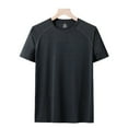 thumbnail image 5 of Sngxgn Men's Short Sleeve Crewneck T-Shirt(Grey,XL), 5 of 9