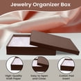 thumbnail image 3 of Novel Box 8 Pack Chocolate Cardboard Cotton Filled Jewelry Gift Boxes 7x5x1.25 Inches with Lids, 3 of 7