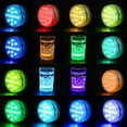 thumbnail image 2 of Luz LED sumergible para piscina, IP68, multicolor, con control remoto, resistente al agua, para acuario, bañera y piscina (2 unidades), 2 of 4