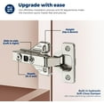 thumbnail image 2 of EcoNesxp 2-pack full coverage cabinet door hinges 105 degree adjustable concealed kitchen cabinet hinge pair 1 pair full coverage cabinet door hinges 105 degree adjustable concealed kitchen cabinet h, 2 of 5