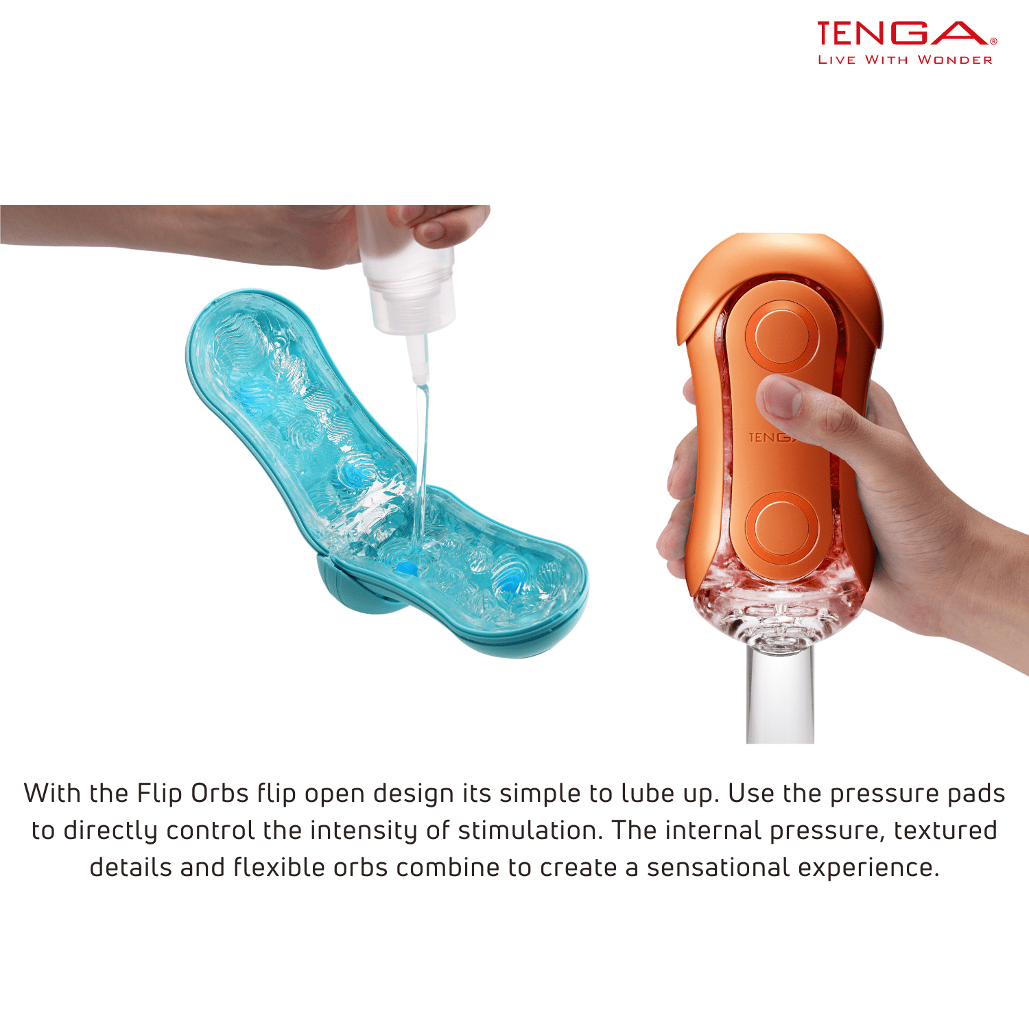 TENGA Flip Orb Ocean Blue Pastaio Edition Reusable Male