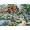Dimensions "Cottage Retreat" Needlepoint Kit, 16" x 12", Stitched In Thread