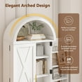 thumbnail image 4 of VKCC 70.8" Arched Tall Storage Cabinet, Large Floor Standing Pantry Cabinet with Shelves & Drawers for Kitchen, White, 4 of 8
