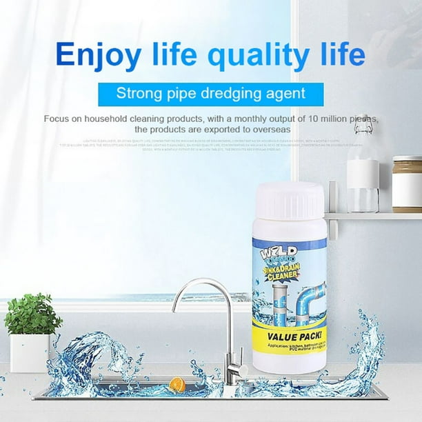 50g Pipe Dredging Powder Powerful Sink Drain Sewer Cleaning Agent Toilets  Drain Cleaners Household Cleaning Chemicals Tools