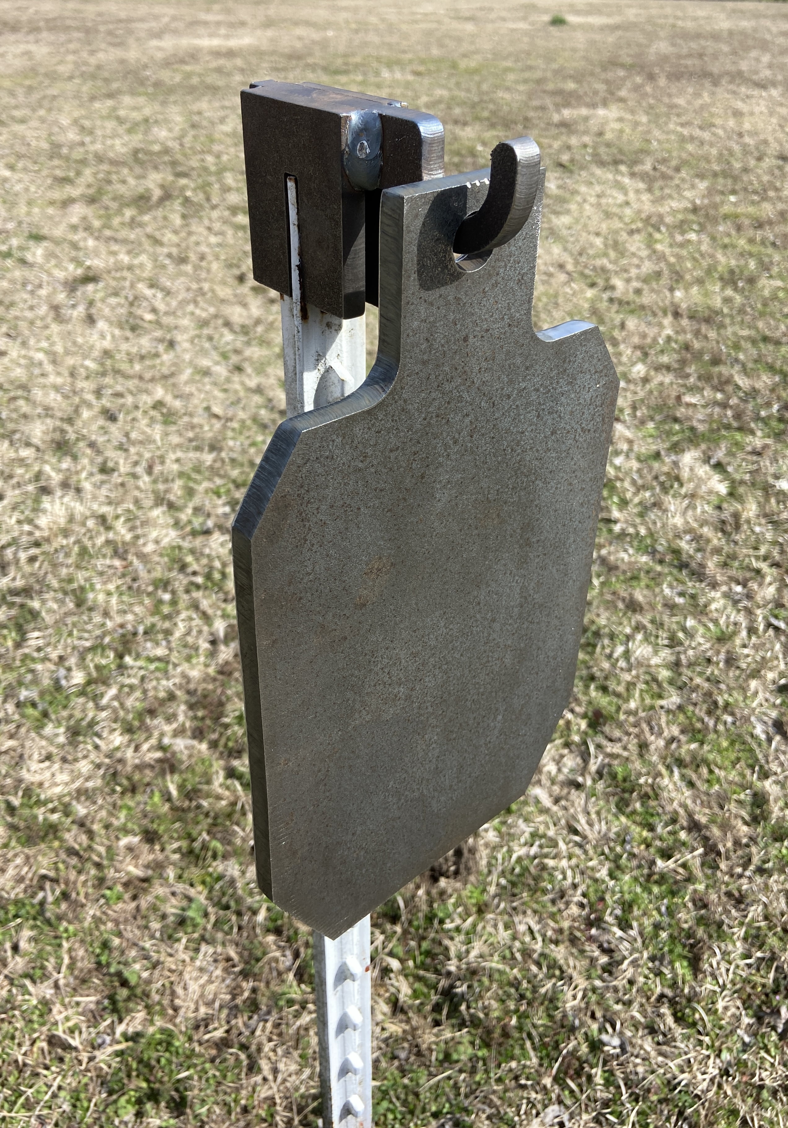 Magnum Target AR500 Hardened Steel Shooting Target T-Post Hook-2pc NRA Metal Gong Range Target - TPH2AR500