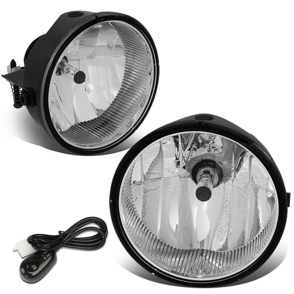 For 2006 to 2010 Ford F150 Lincoln Mark LT Pair of Factory Style Clear Lens Front Driving Fog Lights Lamps with Switch 07 08 09