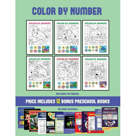 Best Books for Toddlers (Color by Number) : 20 printable color by number worksheets for preschool/kindergarten children. The price of this book includes 12 printable PDF kindergarten/preschool