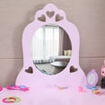 thumbnail image 6 of SESSLIFE Kids Princess Vanity Table and Chair Set, Kids Vanity Set with Mirror and a Drawer, Makeup Dressing Table for Girls Age 4-9, 6 of 10