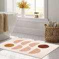 thumbnail image 3 of Bailu Bohemian Style Bedroom Rug 3x5 Soft Slim Kids Room Rug, Modern Washable Distressed Kids Rug Dining Room Kids Classroom Pink, 3 of 7