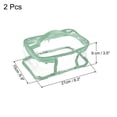 thumbnail image 2 of Uxcell 8.3"x5.9"x3.5" Clear Toiletry Makeup Cosmetic Bag with Zipper Handle, Green 2 Pack, 2 of 5