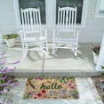 thumbnail image 5 of Hello Floral Decor Door Mat Spring Summer Welcome Mats Outdoor Colorful Flowers Doormat Non Slip Rubber Flowers Decorative Front Door Mats Indoor Rug 17" x 30", 5 of 6