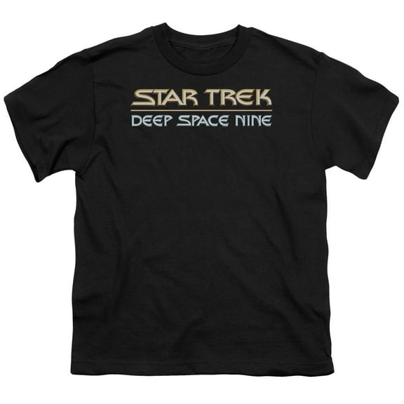 Star Trek Men's  Deep Space Nine Logo Youth T-shirt Black