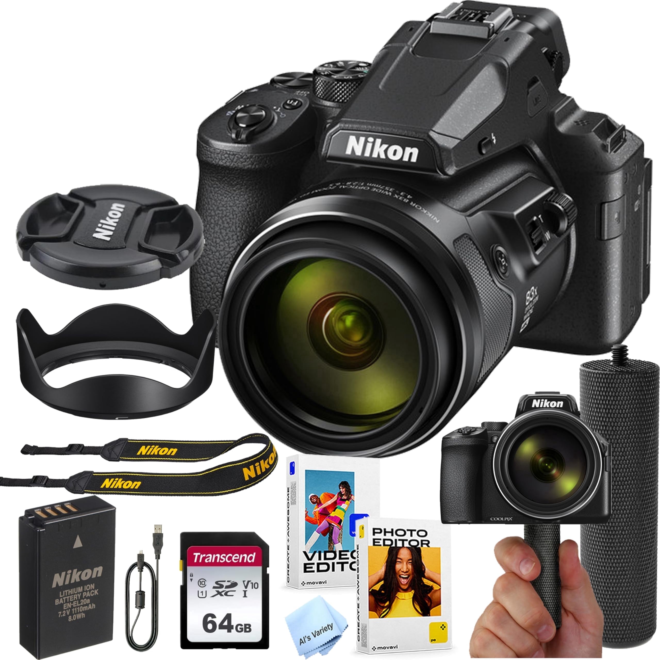 Nikon Coolpix P510 16.1 Megapixel Bridge Camera, Black - Walmart.com