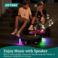 thumbnail image 3 of GOTRAX Pulse Max Hoverboard for Kids Ages 6+, Bluetooth Speaker, LED Lights, 6 Mile Range, Dual 250W Motor Hoverboard,Blue, 3 of 11