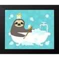 thumbnail image 2 of Lee, Nancy 14x12 Black Modern Framed Museum Art Print Titled - Scrubbing Bubbles Sloth, 2 of 5