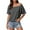 Dark Gray, variant on Trendy Women's Off Shoulder T Shirt Casual Solid Top For Everyday Wear Comfortable Style For Spring And Summer Summer Lightweight T-Shirts