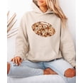 thumbnail image 6 of Floral Football Hoodie for Women & Teen Girls Boho Game Day Sweatshirt, Sand Hoodie, XL, 6 of 8