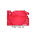 thumbnail image 4 of INSPIRE CHIC Women Full Cup Bras Breathable Comfort Floral Lace Full Coverage Non Padded Underwired Bra 38/85 Fit 36B/C Red, 4 of 7