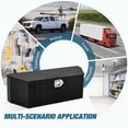 thumbnail image 1 of BeesClover 36 Inch Aluminum Utility Trailer Tongue Tool Box Wide Utility Trailer Tongue Box RV Storage OrganizerTrailer Storage Toolbox With Lock & Keys Black, 5 Bar Tread (36"X12"X12"), 1 of 6