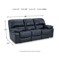 thumbnail image 4 of Signature Design by Ashley Leesworth Ocean Power Reclining Sofa, 4 of 9