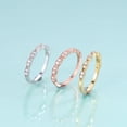 thumbnail image 5 of Marquise Wedding Band 1.2mm, Gold, Silver or Rose Gold Moissanite Ring, 5 of 7