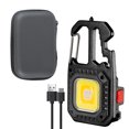 thumbnail image 1 of Linterna LED ligera para senderismo, llavero, lámpara de antorcha recargable, resistente al agua, 500LM, abrebotellas, luces de trabajo para acampar Hugtrwg Para estrenar, 1 of 7
