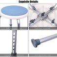 thumbnail image 4 of Taburete de ducha redondo giratorio de 360 grados XCF Silla de ducha altura ajustable 6 posiciones, 4 of 4
