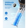 thumbnail image 2 of Ventilador portátil SWEETFULL de 5000 mAh recargable con viento de 6 velocidades, 2 of 7