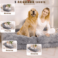 thumbnail image 5 of TIMOREN Human Dog Bed Lazy Sofa, 5-Position Adjustable Floor Chair, Convertible Gaming Chair for Bedroom, Living Room, Plush Floor Lounger, Gray, 5 of 14