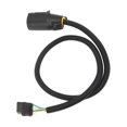 thumbnail image 1 of Trailer Connector Cable, 7 Way Round To 4 Way Flat Flame Retardant Trailer Brake Light Control Cord Stable Performance Durable  for Tow Trailers, 1 of 8