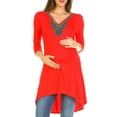 thumbnail image 2 of Women's Maternity Beaded Tunic Top - Extended Sizes Available, 2 of 2