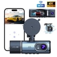 thumbnail image 2 of Dash Cam Cámara 4K 3 Canales GPS WiFi 5GHz Evidencia Total y Seguridad en Carretera, 2 of 10
