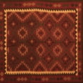 thumbnail image 1 of Ahgly Company Indoor Square Oriental Orange Traditional Area Rugs, 5' Square, 1 of 1
