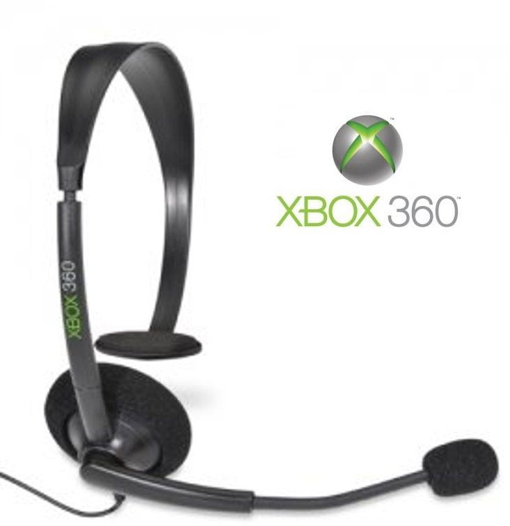 Microsoft Wired Headset With Boom Mic For Xbox 360, Black (Refurbished