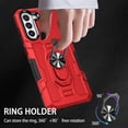 thumbnail image 6 of Allytechgroup for Samsung Galaxy A55 Case with Stand, [Built-in Kickstand] Support Magnetic Car Phone Mount Military Grade Drop Protection Phone Case for Samsung Galaxy A55, Red, 6 of 10