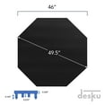 thumbnail image 3 of DESKU - Octagon Gaming Chair Mat, Computer and Office Chair Mat for Carpet, Black, 46 Inches x 49.5 Inches, Made in The USA, 3 of 9